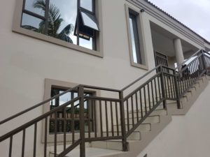 Bronze Aluminium Balustrades and window
